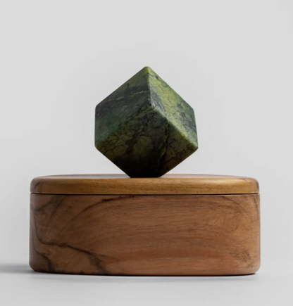 Jewel Box - Oval with Green Serpentine