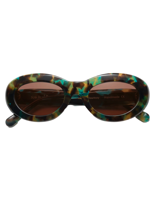 Sun Buddies Courtney Aqua Tortoise Sunglasses